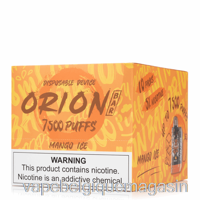 Vape Belgique [10-pack] Perdu Vape Orion Bar 7500 Jetable